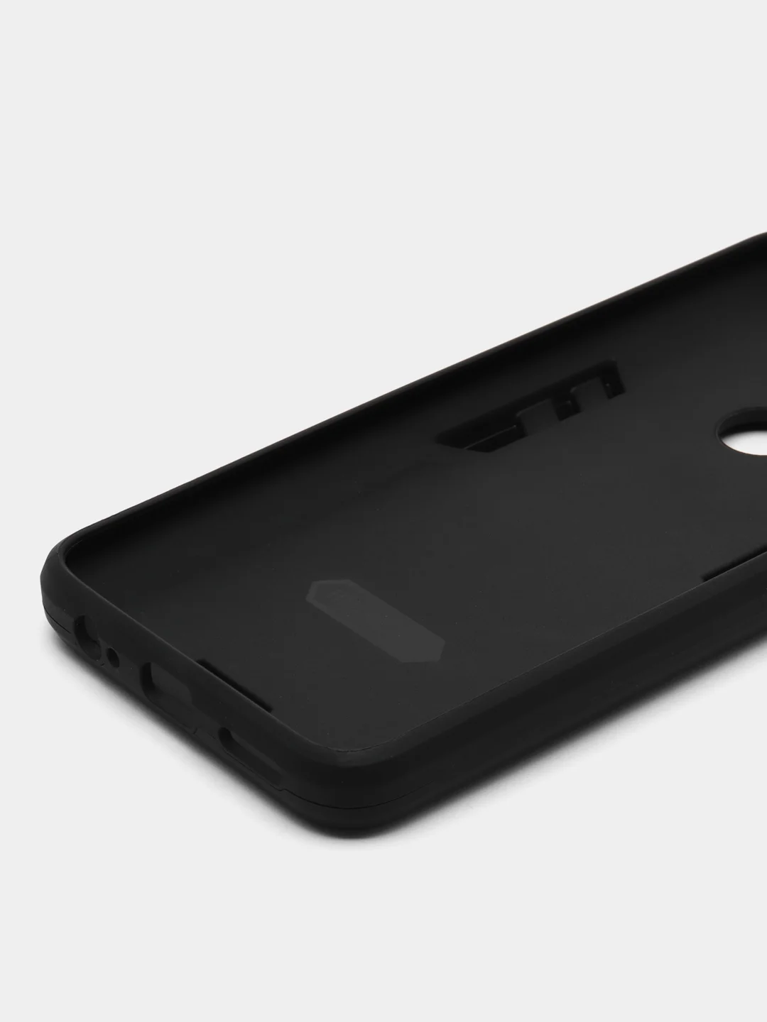 Угольный чехол для Xiaomi Redmi Note 9, противоударный, с металлической подставкой кольцом