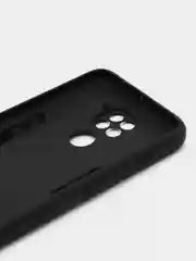 Угольный чехол для Xiaomi Redmi Note 9, противоударный, с металлической подставкой кольцом