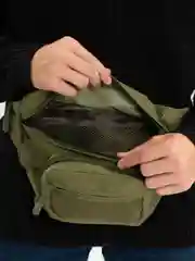 Зеленый сумка поясная тактическая