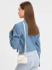 Белый сумка женская через плечо из экокожи