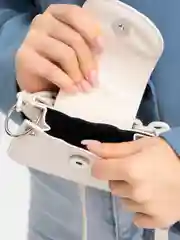 Белый сумка женская через плечо из экокожи