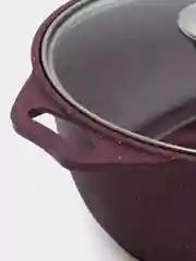 Кастрюля KUKMARA Trendy style 3 л стеклянная крышка антипригарное покрытие цвет мистерия