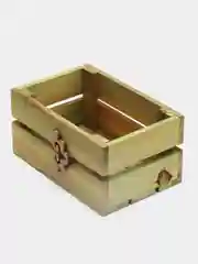 Коричневый ящик, кашпо, бокс из дерева