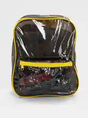 Желтый рюкзак женский / детский / для гулянки / желтый / прозрачный