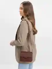 Коричневый сумка женская, через плечо