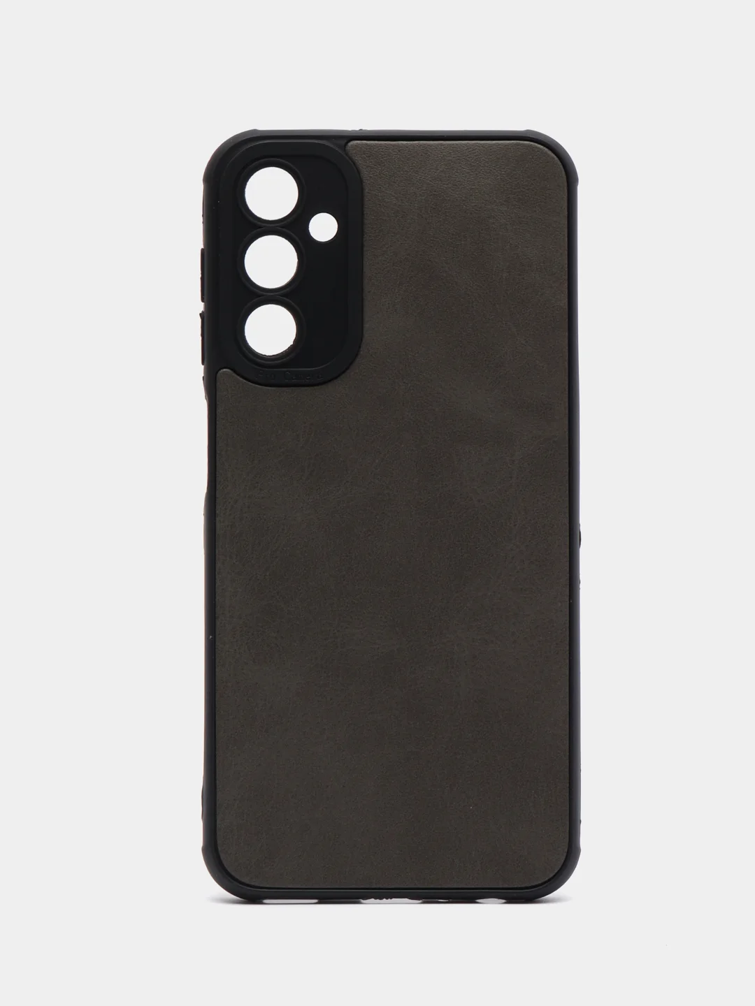 Тёмно-серый чехол для Samsung S21FE,S22,S23 Plus,A13,A14,A53 5G,A 54,73,23,24,33,34,52 кожаная вставка