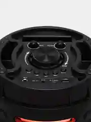 Красный колонка блютуз беспроводная большая с микрофоном-караоке, ZQS 6203