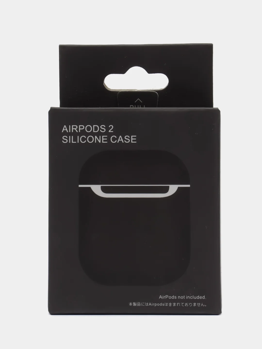Черный чехол для AirPods 1/AirPods 2 силиконовый