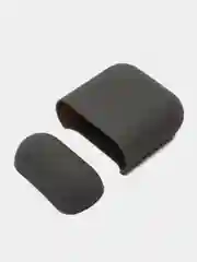 Черный чехол для AirPods 1/AirPods 2 силиконовый