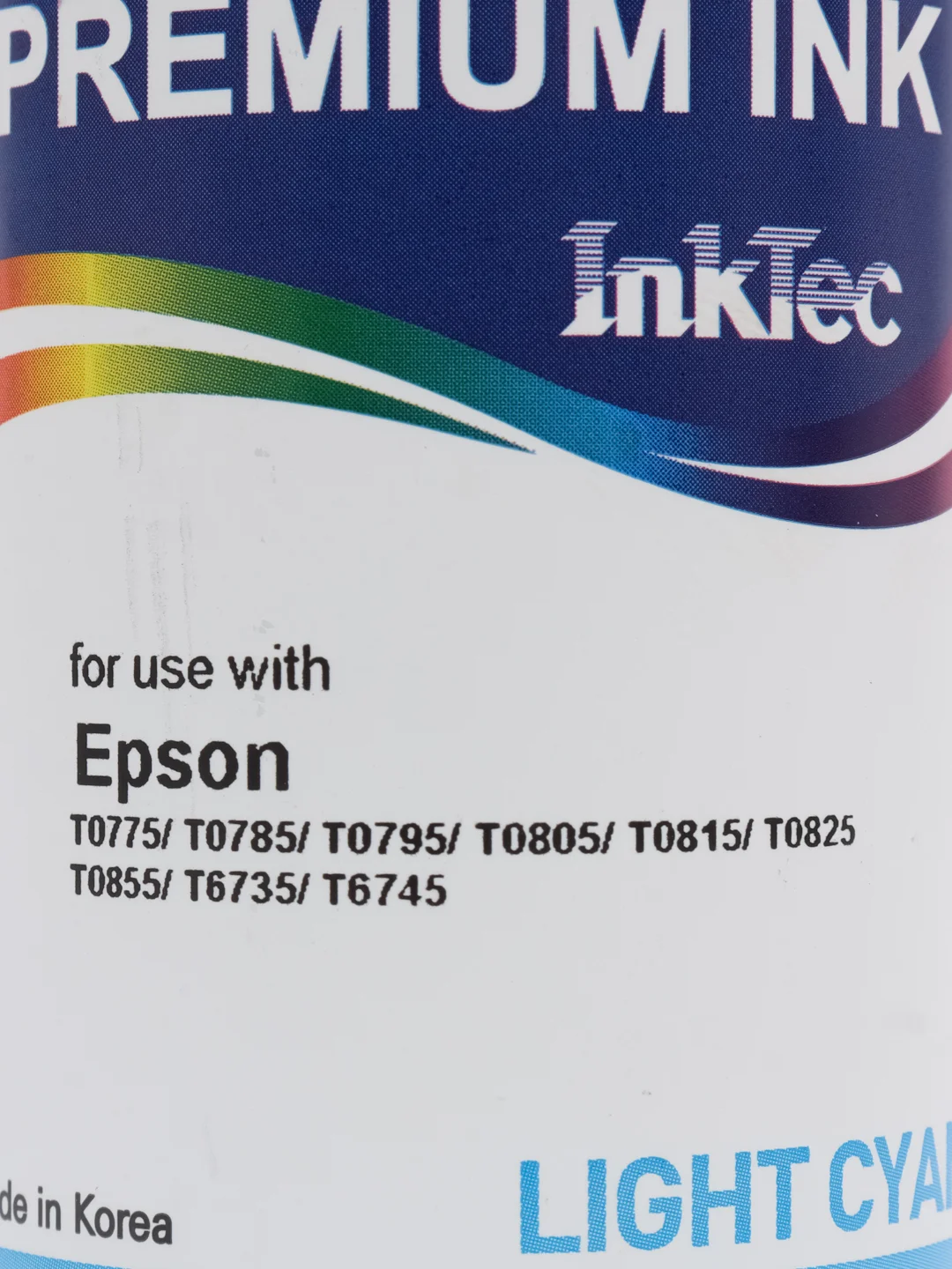 Голубой чернила InkTec E0010 для Epson T50 / P50 / L800, 100 ml