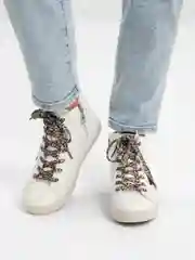 Белый женские высокие кеды