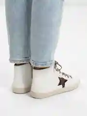 Белый женские высокие кеды