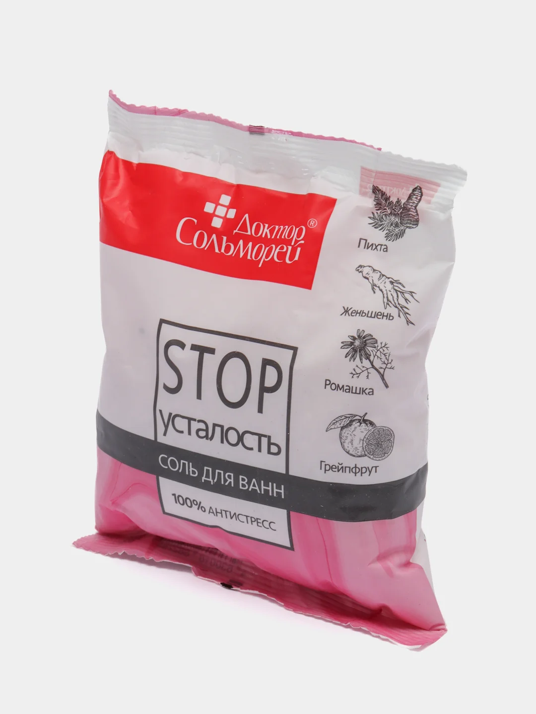 Соль для ванн морская СТОП-усталость Доктор сольморей, 500 гр