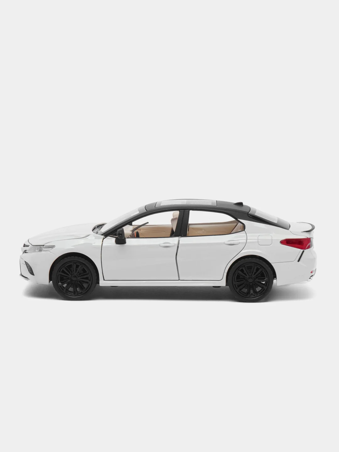 Белый металлическая машинка Che Zhi 1:24 Toyota Camry Sport CZ130A, инерционная, свет, звук