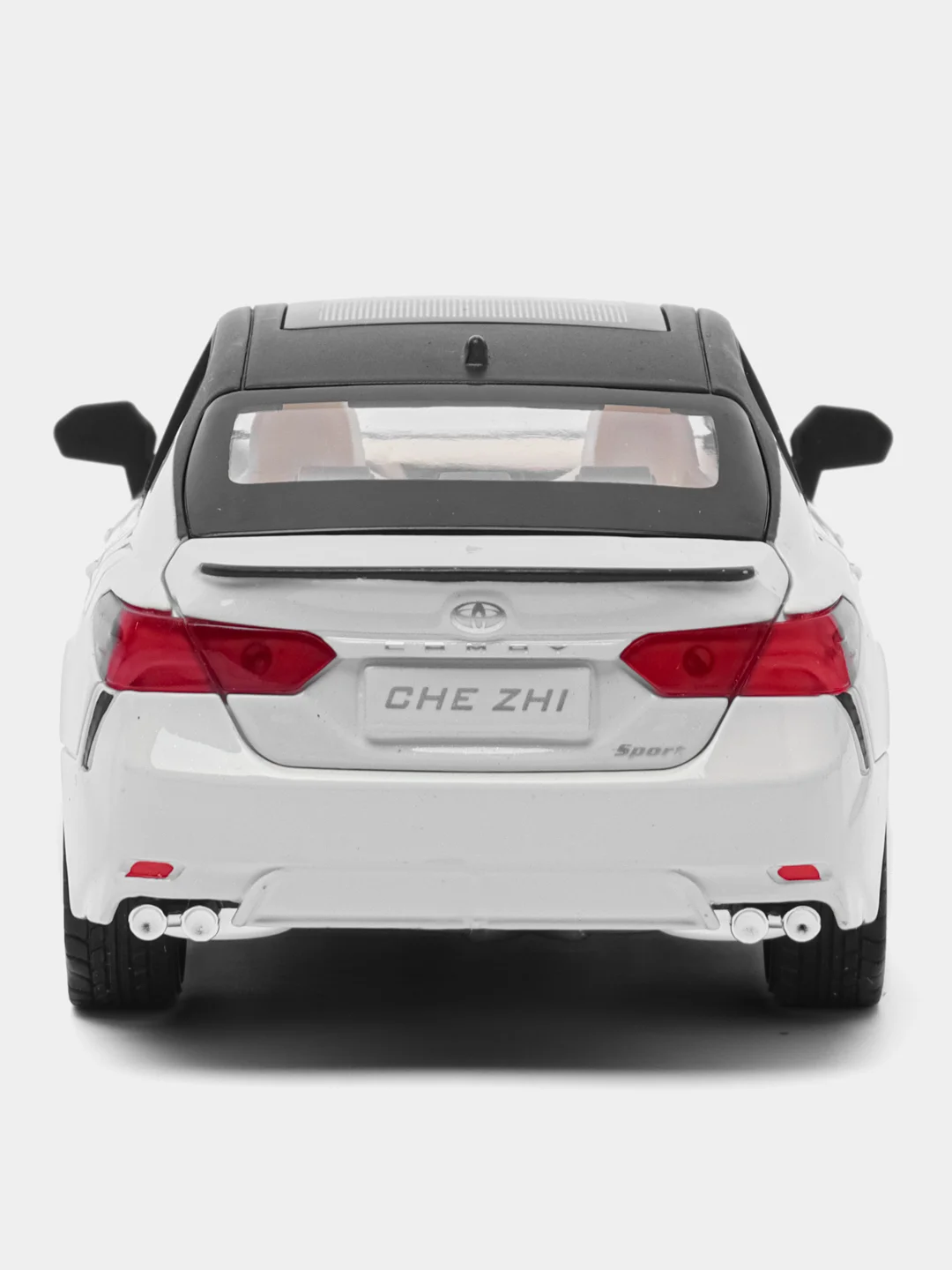 Белый металлическая машинка Che Zhi 1:24 Toyota Camry Sport CZ130A, инерционная, свет, звук