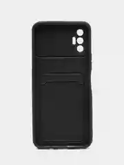 Черный чехол с отделением для пластиковой карточки Tecno Spark 8P