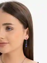 Индиго комплект украшений: колье и серьги
