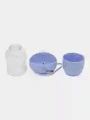 Пурпурный поилка для собак дорожная с отсеком для корма