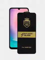 Черный защитное стекло Anti-Static для Samsung Galaxy A24 / Самсунг Галакси А24