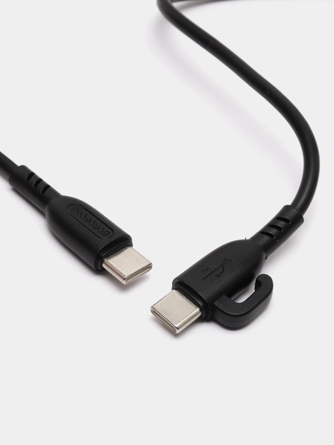 Черный сетевое зарядное устройство BOROFONE BA80A (PD20W+QC3.0) + кабель для iPhone и Android