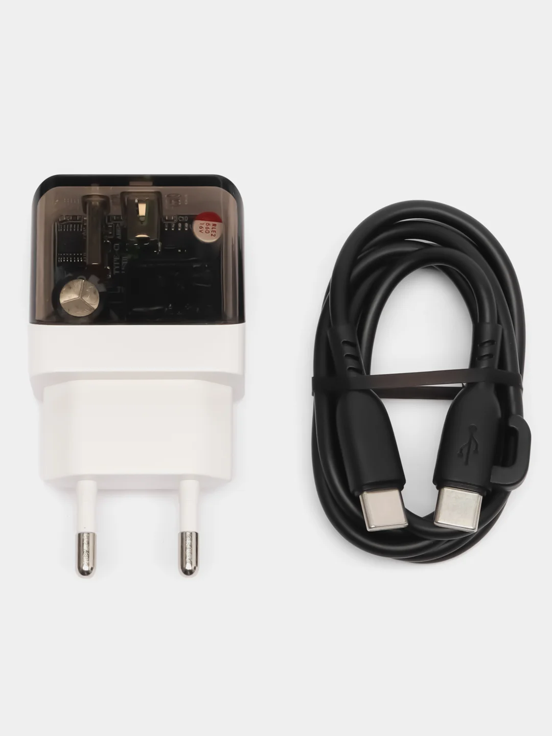 Черный сетевое зарядное устройство BOROFONE BA80A (PD20W+QC3.0) + кабель для iPhone и Android