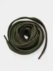 Зелёный хаки двухслойные шнурки для обуви, плоские, 110 см, 2 штуки