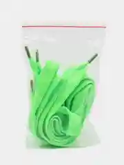 Салатовый двухслойные шнурки для обуви, плоские, 110 см, 2 штуки
