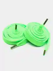 Салатовый двухслойные шнурки для обуви, плоские, 110 см, 2 штуки