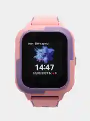 Розовый детские смарт часы с видеозвонком Smart Baby Watch Wonlex KT11S 4G