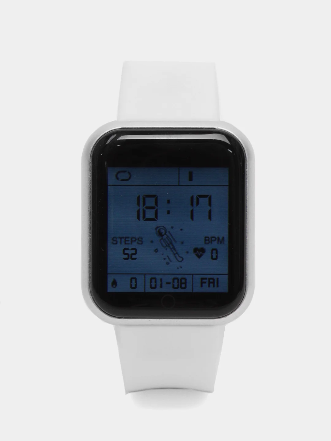 Серебряный умные часы Smart Watch Y68