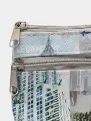 Серый кошелек на молнии