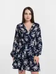 Женское шифоновое платье с принтом, вечернее