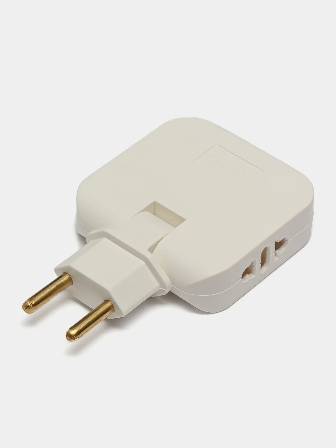 Тройник для розетки 220V и 220V+usb плоский, поворотный на 180 градусов, разветвитель