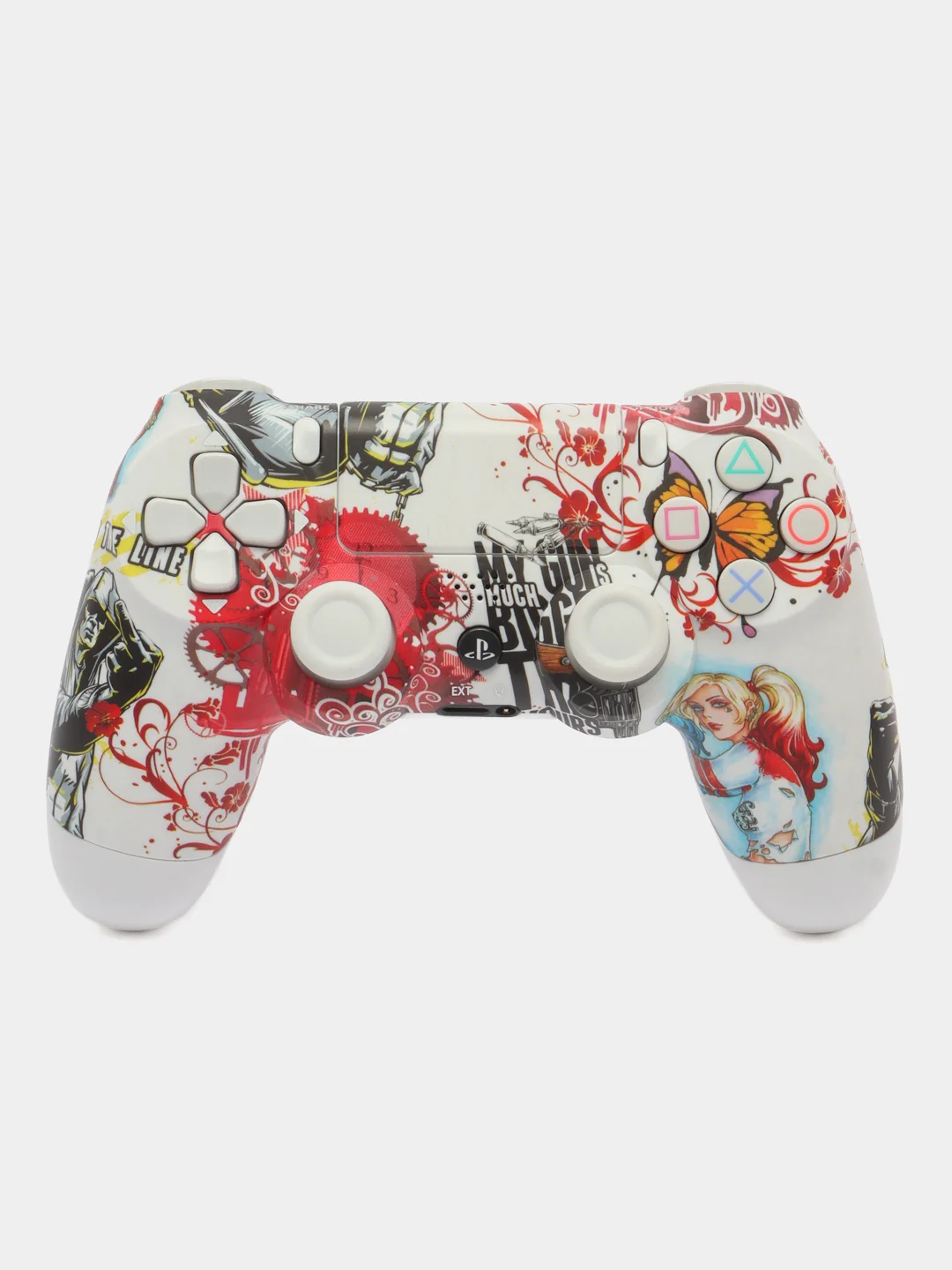 Белый джойстик для PS4, беспроводной геймпад