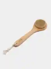 Щётка массажная из натуральной щетины, с ручкой, гладкая