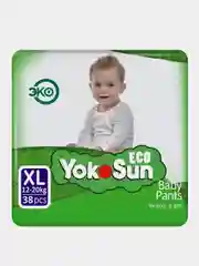 Детские подгузники-трусики YokoSun Eco размер XL (12-20 кг), 38 шт.