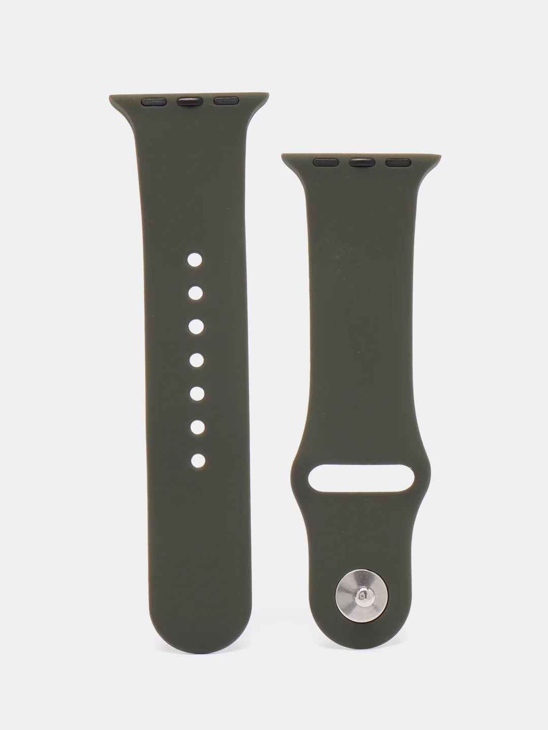 Тёмно-серый силиконовый ремешок для Apple Watch