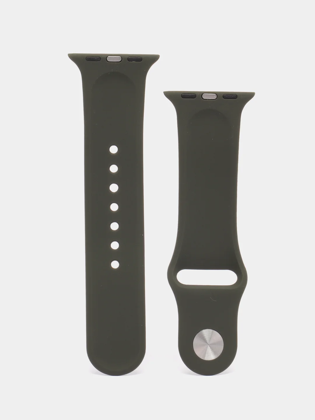 Тёмно-серый силиконовый ремешок для Apple Watch