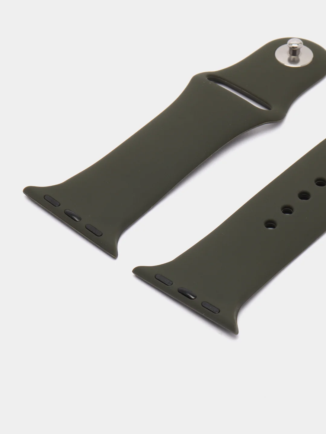 Тёмно-серый силиконовый ремешок для Apple Watch