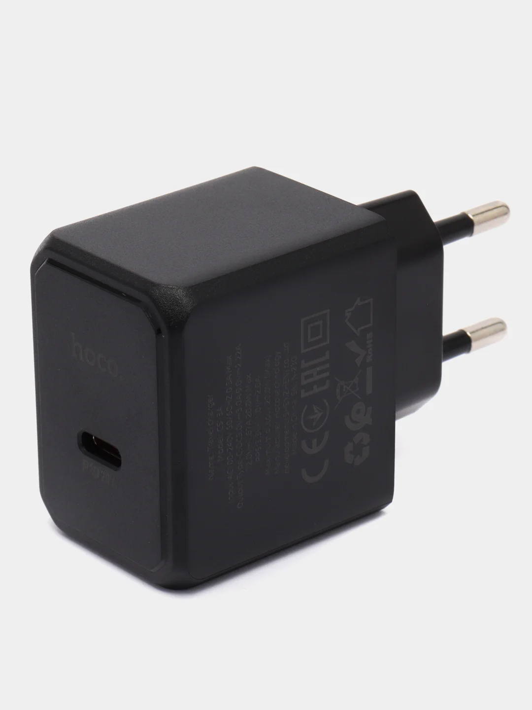 Черный сетевое зарядное устройство Hoco CS13A, PD 20W