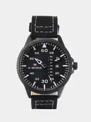 Белый мужские наручные часы Naviforce NF9074 с календарём, в подарочной упаковке