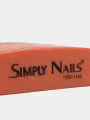 Оранжевый набор из 10 пилок для ногтей 100/100 Simply Nails