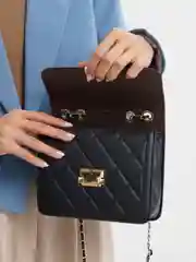 Белый женская сумка через плечо из экокожи