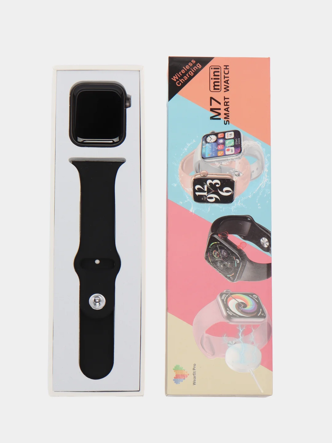 Черный умные смарт-часы M7Plus, M7 Mini, Smart Watch Series 7, 45 мм