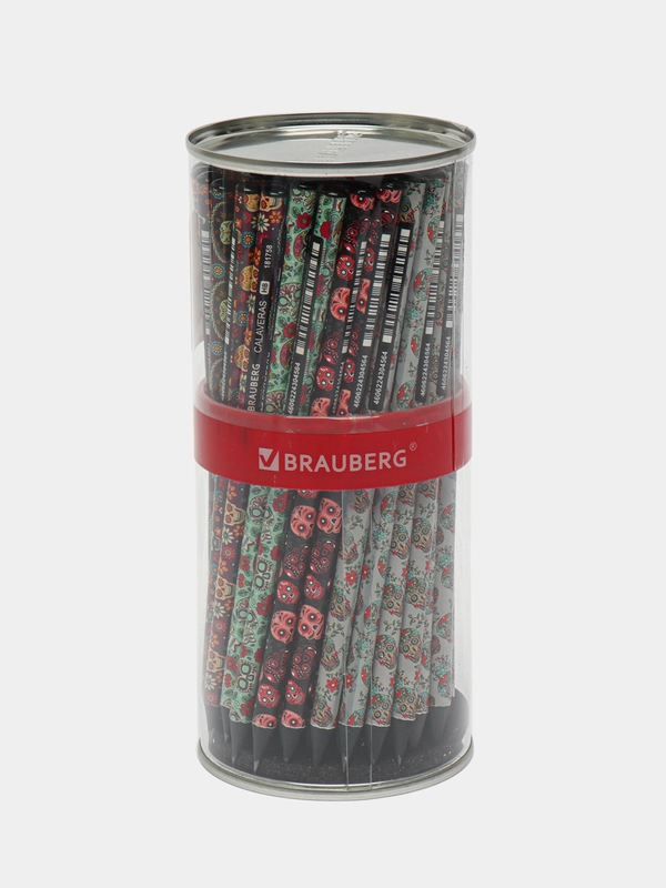 Карандаши простые чернографитные для рисования Hb, Brauberg Calaveras, 72 штуки, 880756