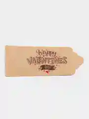 Бирка крафт, 50 шт, "Happy Valentines day"