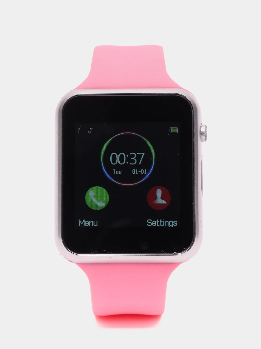 Розовый смарт часы Smart Watch DZ09/GTO8