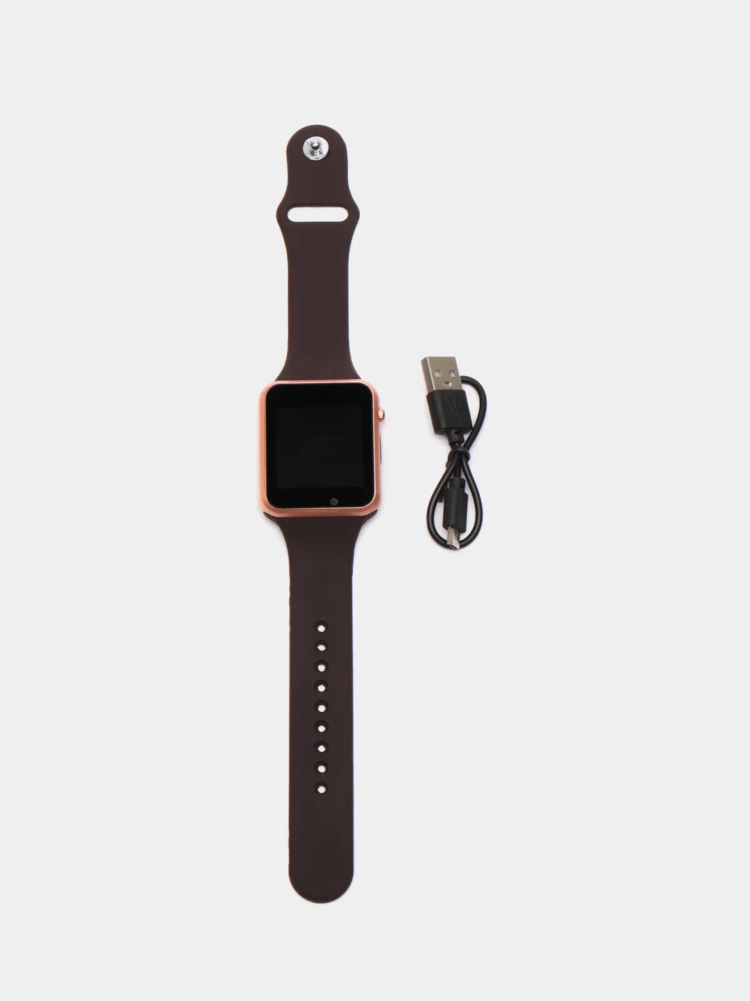 Золотой смарт часы Smart Watch DZ09/GTO8