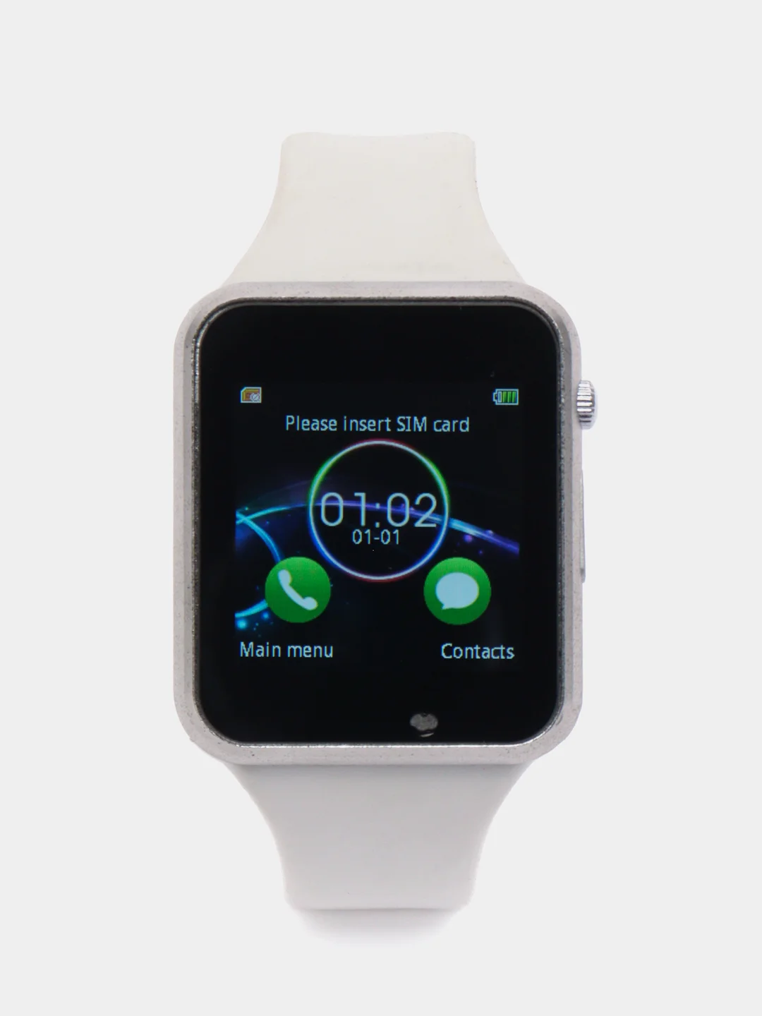 Белый смарт часы Smart Watch DZ09/GTO8