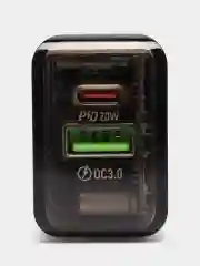Сетевое зарядное устройство BOROFONE BA80A (PD20W+QC3.0) + кабель для iPhone и Android